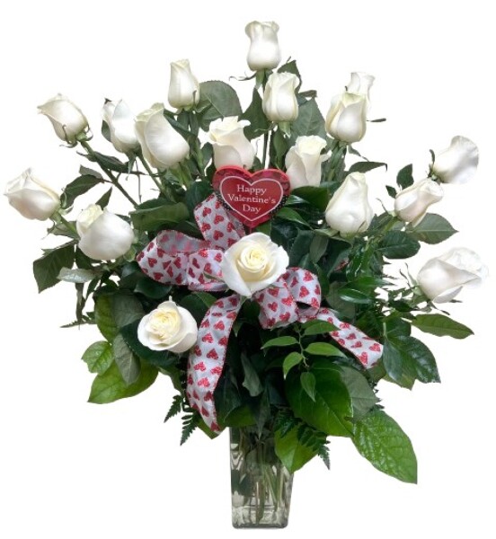 The Valentine 18 White from Rees Flowers & Gifts in Gahanna, OH