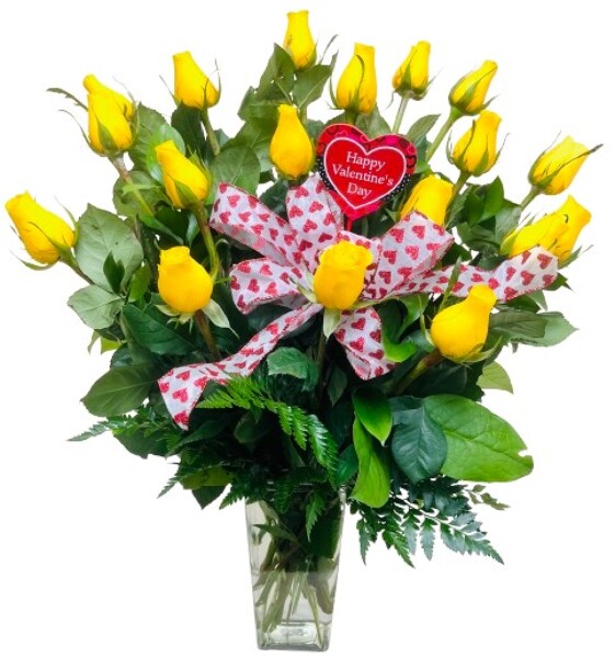 The Valentine 18 Yellow from Rees Flowers & Gifts in Gahanna, OH