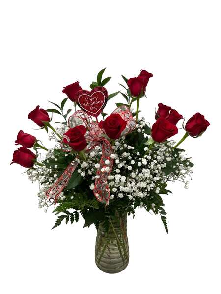 The Valentine Dozen (choice of colors) from Rees Flowers & Gifts in Gahanna, OH