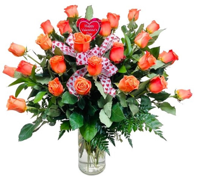 The Valentine 24 Orange from Rees Flowers & Gifts in Gahanna, OH