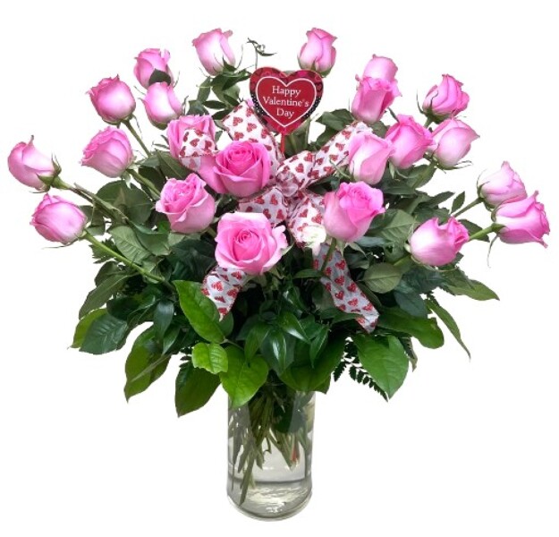 The Valentine 24 Pink from Rees Flowers & Gifts in Gahanna, OH