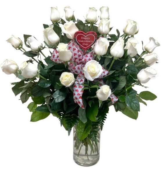 The Valentine 24 White from Rees Flowers & Gifts in Gahanna, OH